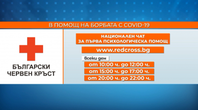 Заради COVID-19: БЧК стартира Национален онлайн чат