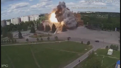 7 души пострадаха при ракетен удар срещу град Лозова в Украйна