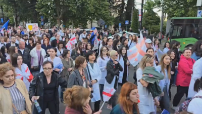 Не стихват протестите заради "руския закон" в Грузия