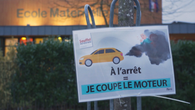 Глоби за включен двигател пред училища край Страсбург