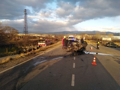 Тежка катастрофа край Благоевград, има загинал