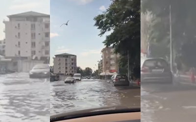Пороен дъжд наводни улици в Несебър и Слънчев бряг