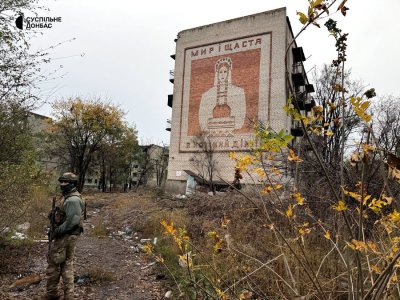 Улици, оплетени в оптични влакна, и руини: фоторепортаж от Билозерске в Донецка област