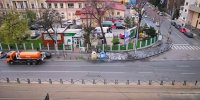Дезинфекция на улиците в Букурещ (СНИМКИ)
